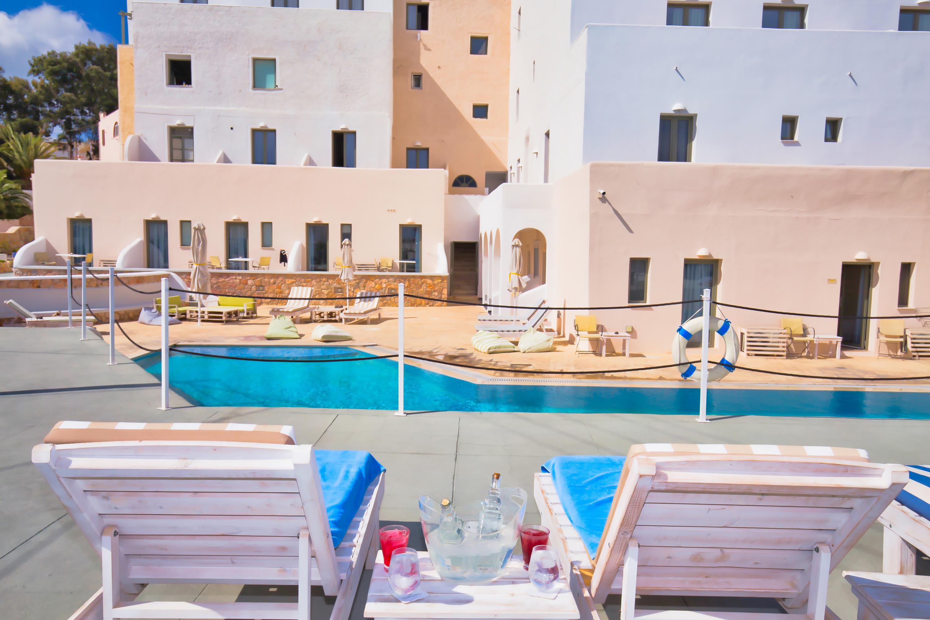 Omiros Hotel Мессария Экстерьер фото